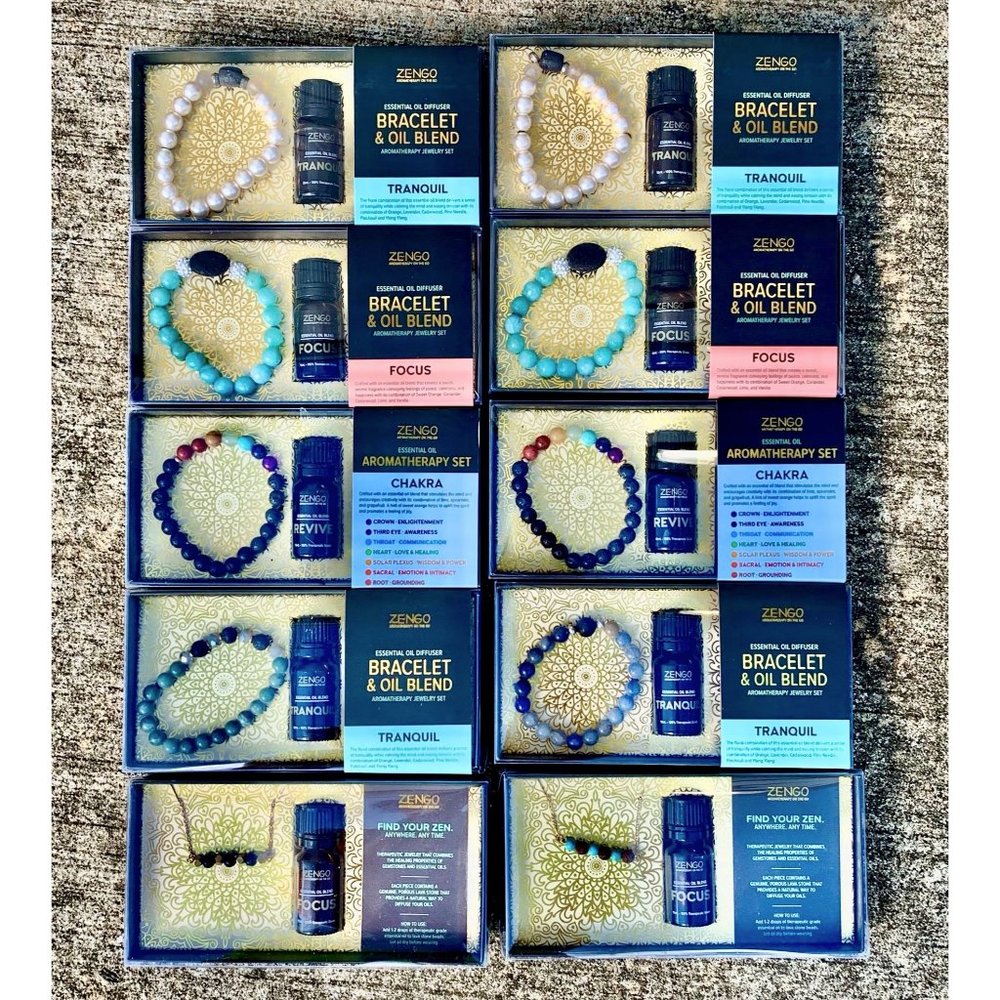 Zengo Aromatherapy Jewelry 10 pc gift set